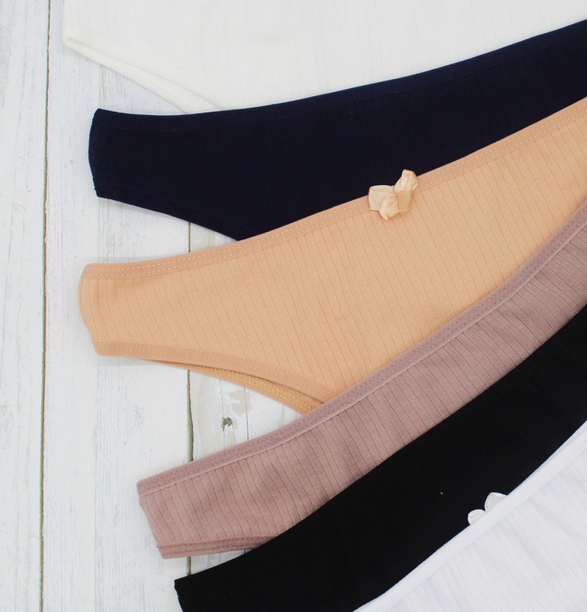 Бразилиана в рубчик для женщин 7 шт (молодежные) 792139 фото 2