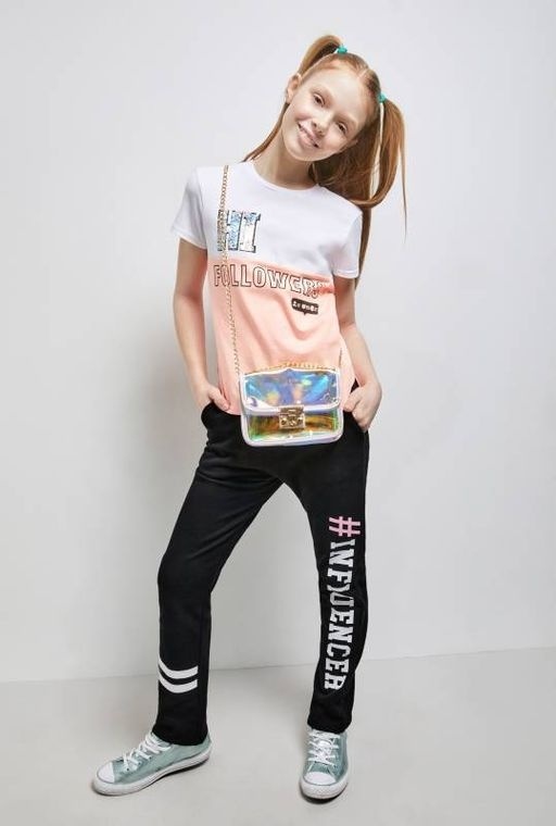 20220160290, Брюки детские для девочек Phiphi,  80%Хлопок/20%ПЭ, АКУЛА фото 1