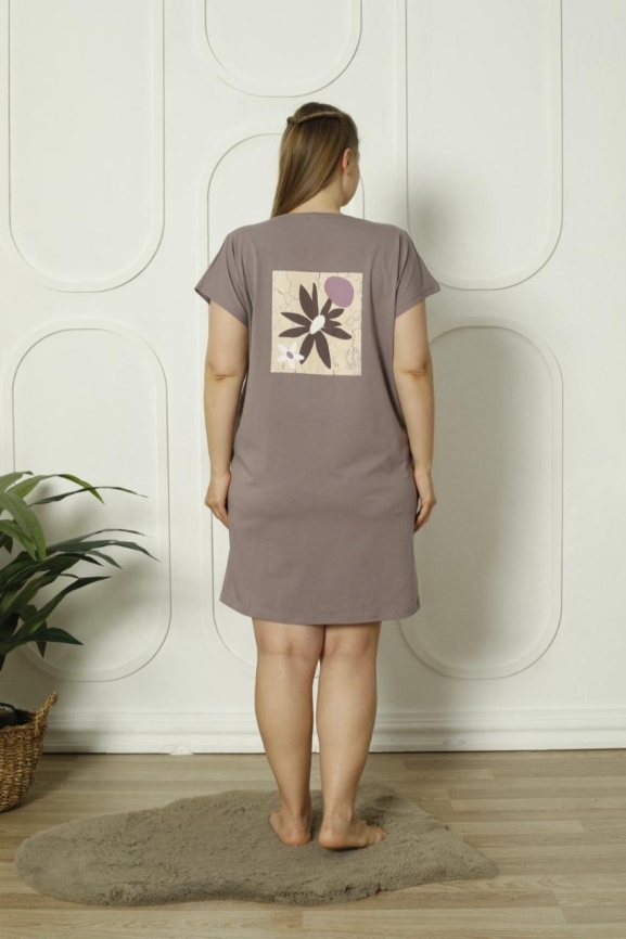 Сорочка для женщин большой размер (короткий рукав) 84322 фото 2