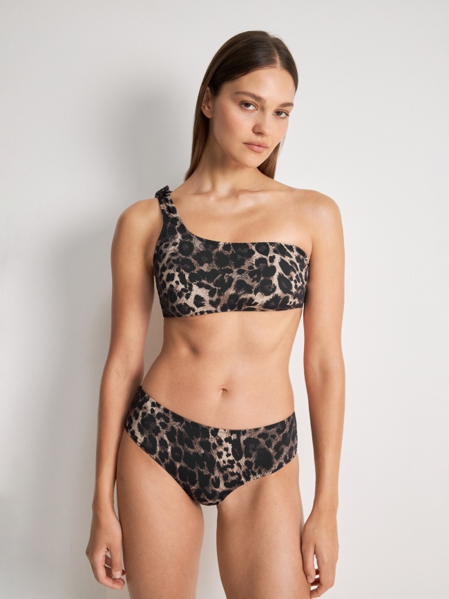 Бюстгальтер купальный жен.Bralette Franchesca шоколадный принт фото 1