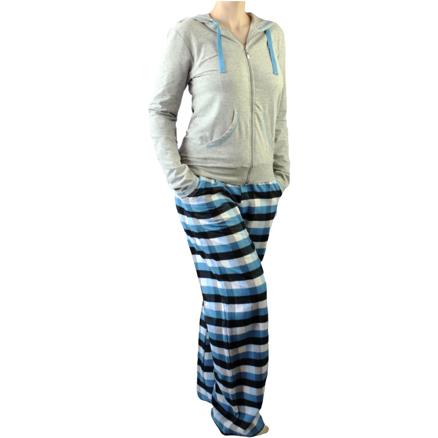 Пижамы для женщин с брюками (длинный рукав/с молнией/с капюшоном) 88058 фото 1