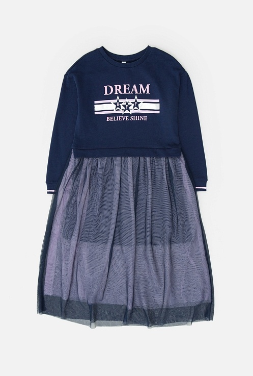 20210200366, Платье детское для девочек Varta,  80%Хлопок/20%ПЭ, АКУЛА фото 2