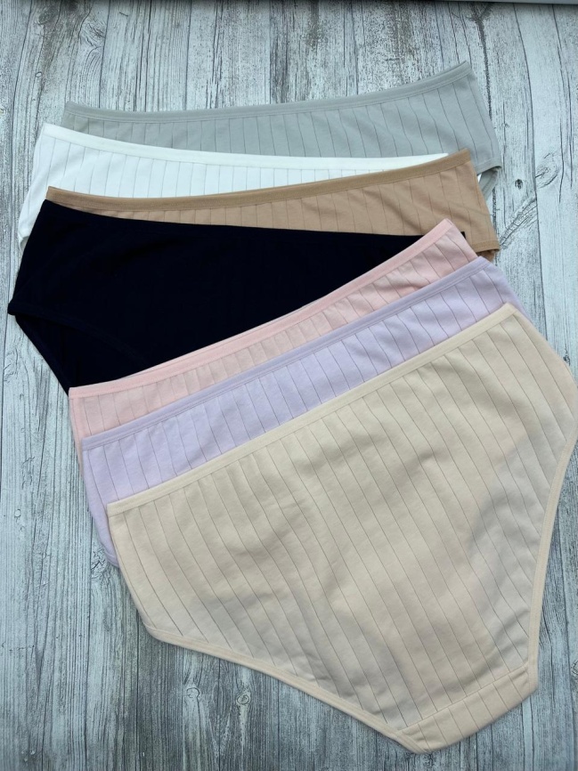 Трусы в рубчик для женщин 7 шт (средний размер) 724180 фото 3
