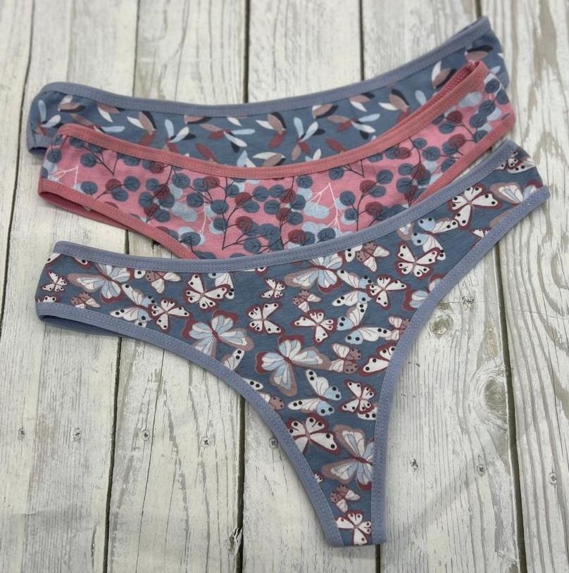 Стринги  для женщин 3 шт  ( молодежные) 98237 фото 1