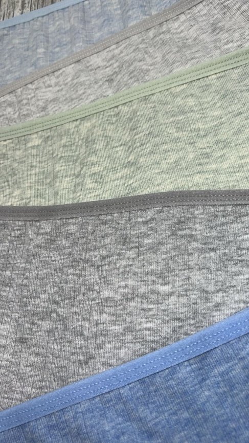 Трусы в рубчик для женщин ( средний размер/однотонные) 125243-86 фото 2