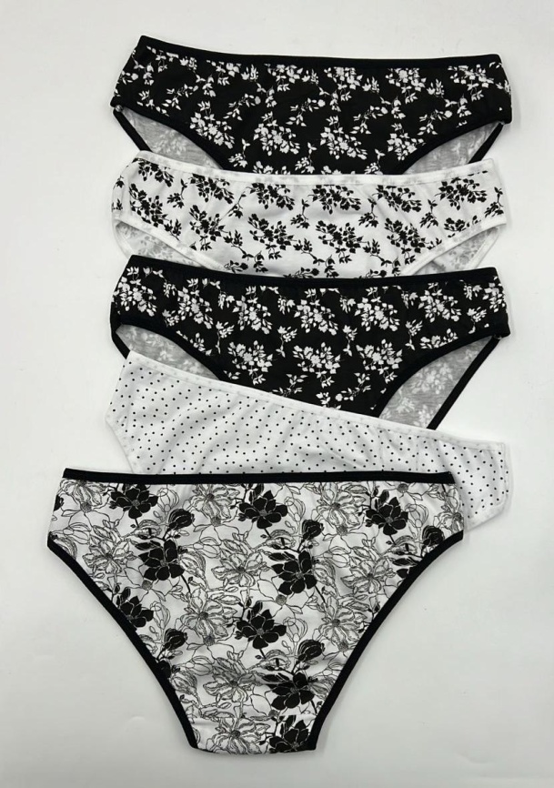 Трусы для женщин 5 шт (молодежные/аппликация) 17700 фото 2