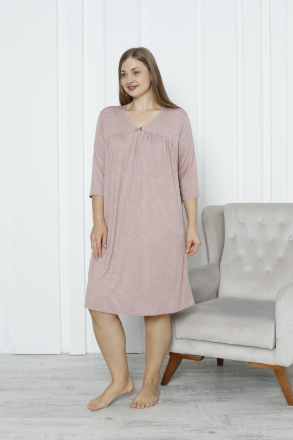 Сорочка для женщин большой размер (3/4 рукав/вискоза) 70170 фото 1