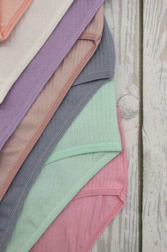 Трусы в рубчик для женщин 7 шт (средний размер) 724128 фото 3