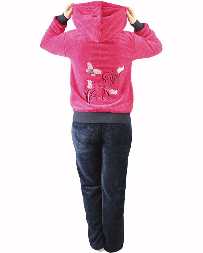 Пижамы для женщин с брюками (длинный рукав/махро/с молнией/с капюшоном) 88083 фото 2