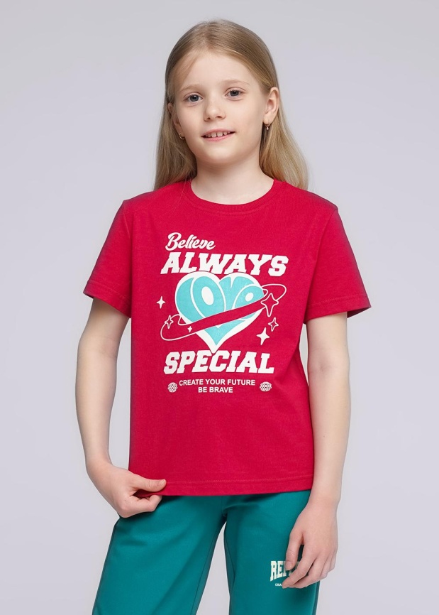 CLE 736267/62кд_п3 Футболка детская для девочки фото 2