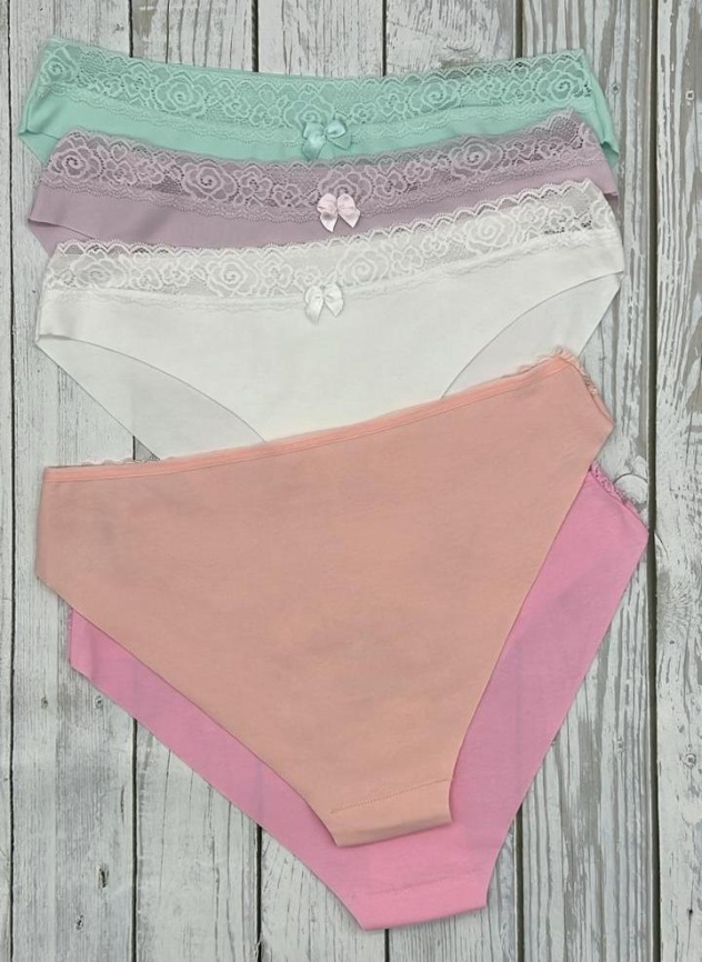 Трусы бесшовные для женщин (молодежные/кружевные) 83036-2 фото 2