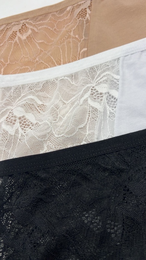 Трусы для женщин (большой размер/кружевные/однотонные) 10151-1 фото 3