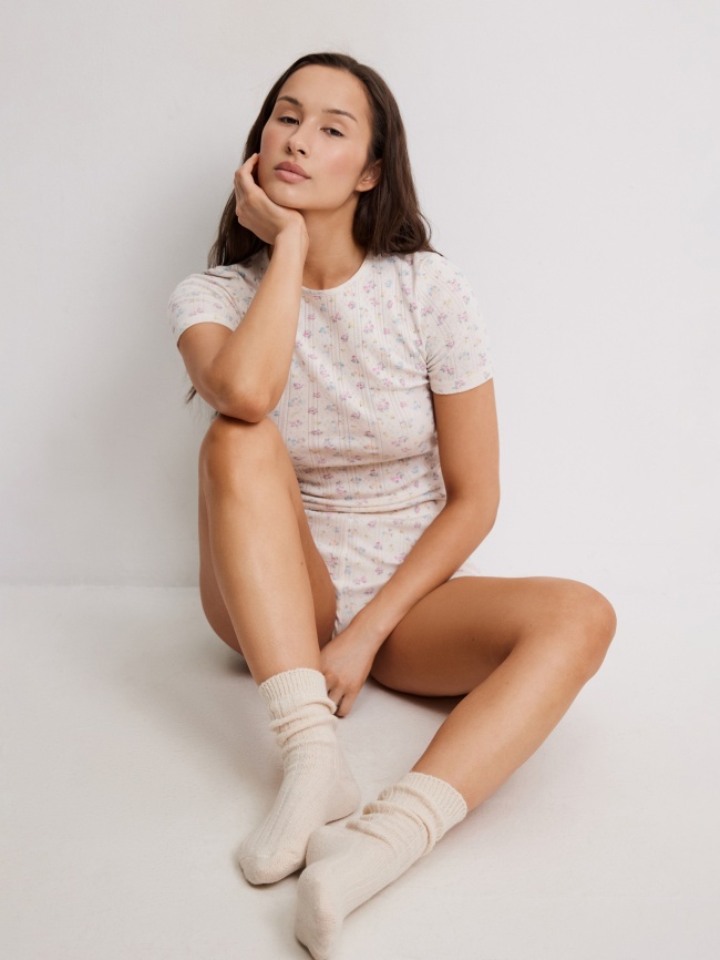 Футболка жен. Sevilla молочный принт фото 1