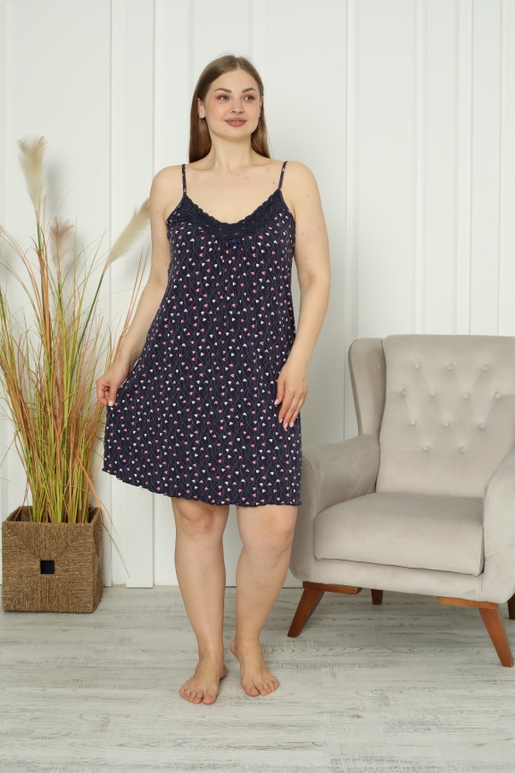 Сорочка для женщин средний размер (узкая брителька с кружевом) 81669 фото 1