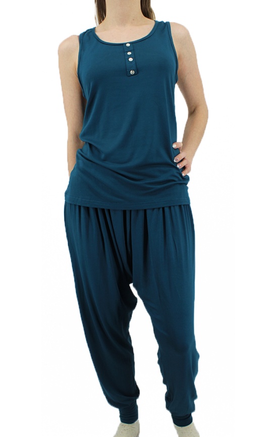 Пижамы для женщин с брюками (широкие бретельки/вискоза) 12276 фото 1