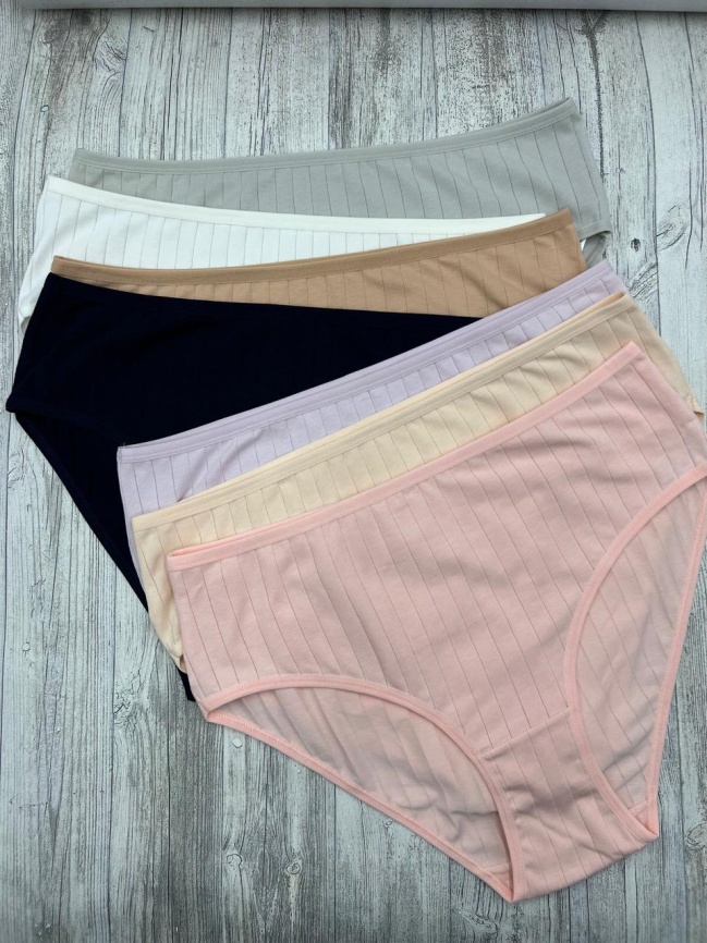 Трусы в рубчик для женщин 7 шт (средний размер) 724180 фото 2