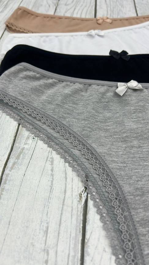 Трусы для женщин (бразилиана/молодежные/однотонные) 91254 фото 3