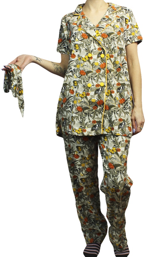 Пижамы для женщин с брюками (длинный рукав) 96313 фото 2