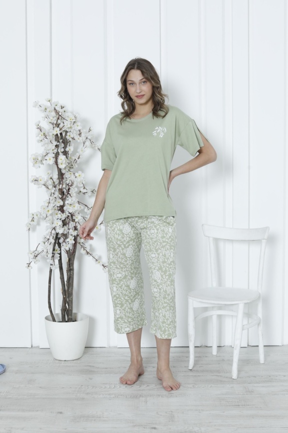 Пижама для женщин Modal (футболка с бриджами) 82551 фото 1