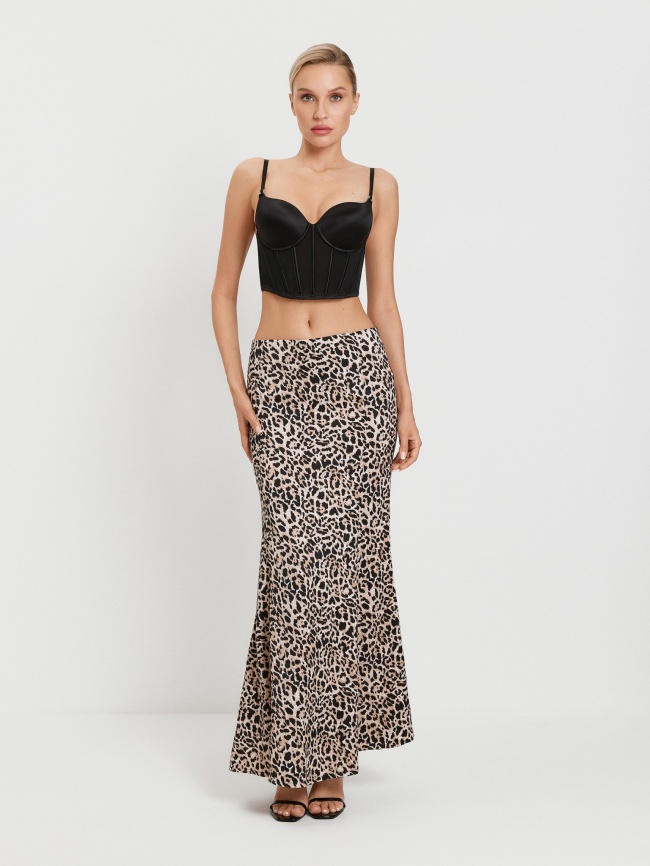 Юбка жен. Saint черный принт фото 1