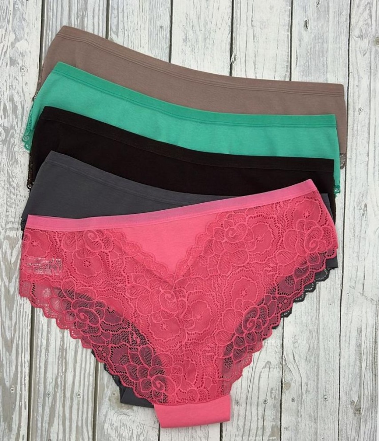 Трусы бесшовные для женщин (молодежные/кружевные) 83010-3 фото 2
