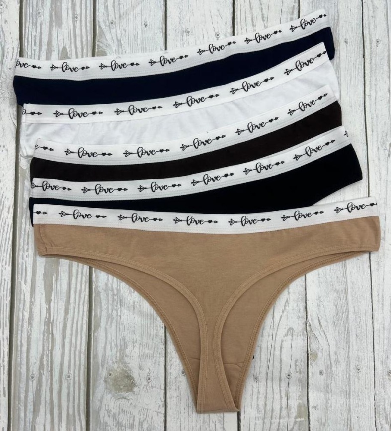 Стринги для женщин ( молодежные/однотонные) 198246 фото 2