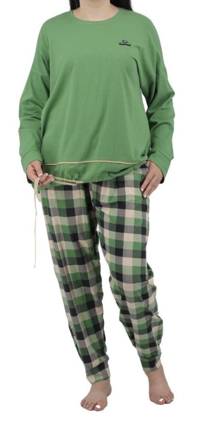 Пижама для женщин большой размер (футболка с брюками) 20050 фото 1