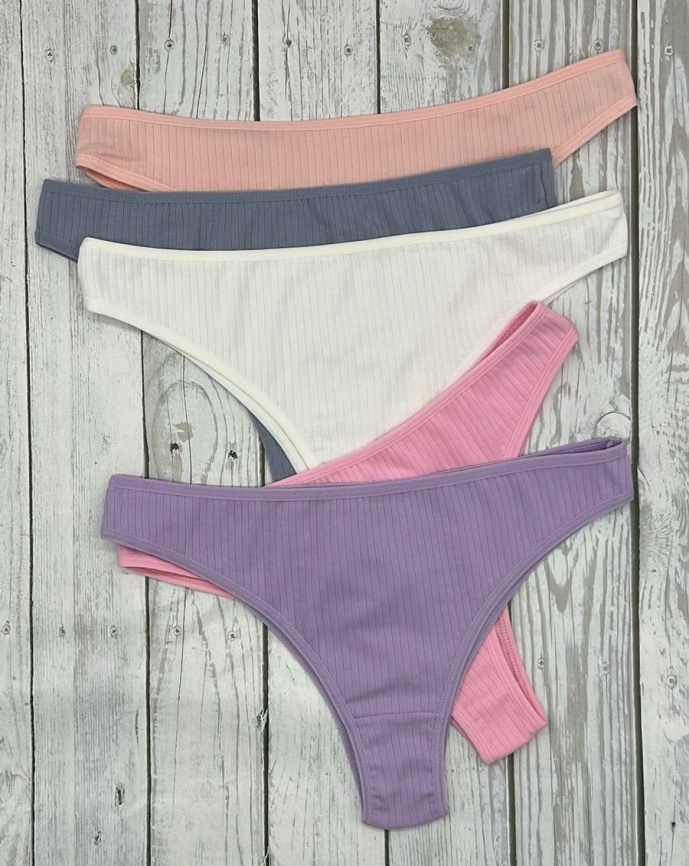 Бразилиана в рубчик для женщин (молодежные/однотонные) 92243-2 фото 1